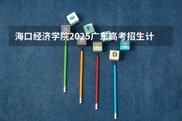 海口经济学院2025广东高考招生计划 招多少人