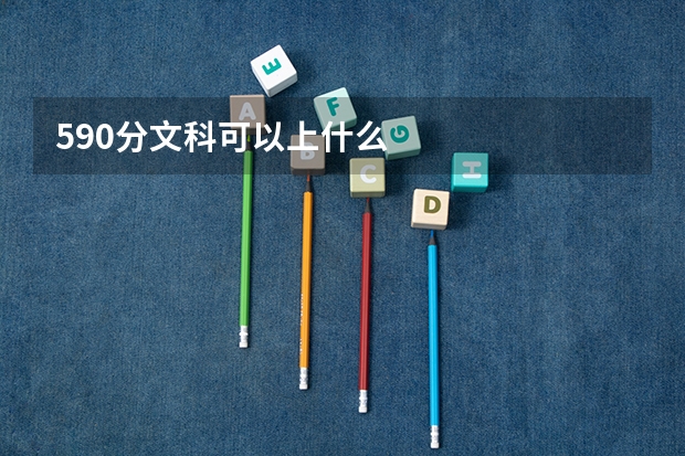 590分文科可以上什么