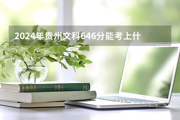 2024年贵州文科646分能考上什么大学?