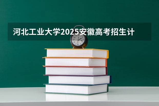 河北工业大学2025安徽高考招生计划 招多少人