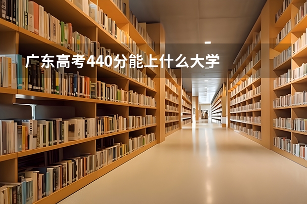 广东高考440分能上什么大学