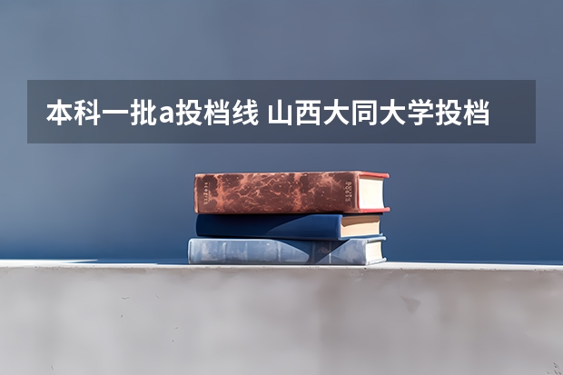 本科一批a投档线 山西大同大学投档线