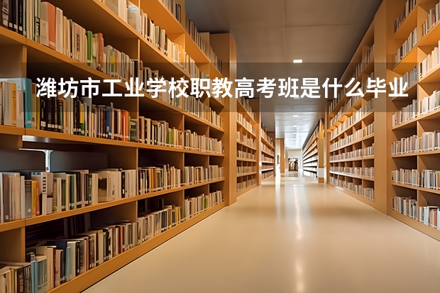 潍坊市工业学校职教高考班是什么毕业证