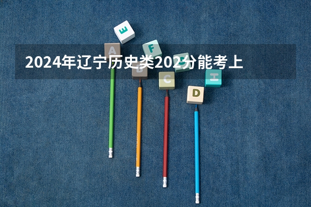 2024年辽宁历史类202分能考上什么大学？