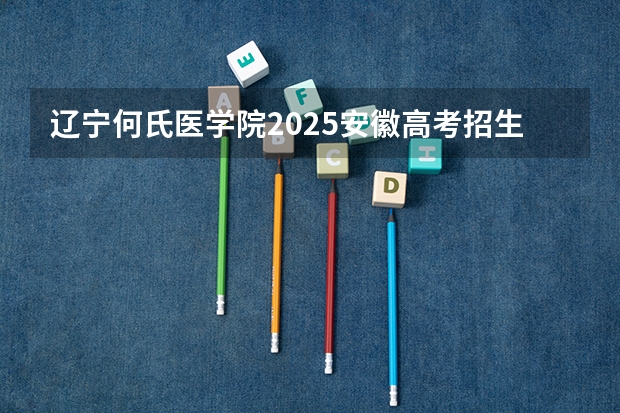 辽宁何氏医学院2025安徽高考招生计划 招多少人