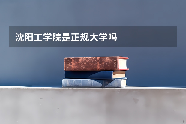 沈阳工学院是正规大学吗