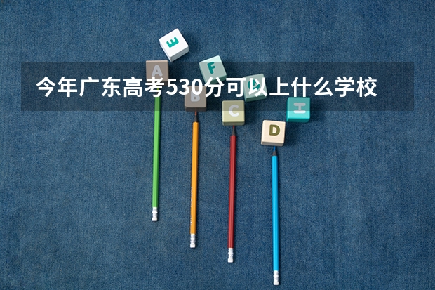 今年广东高考530分可以上什么学校