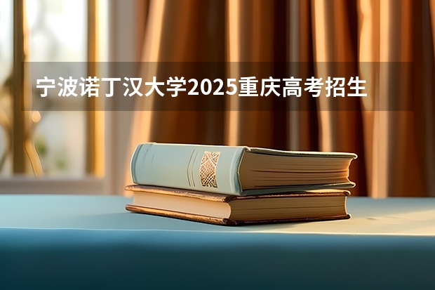 宁波诺丁汉大学2025重庆高考招生计划 招多少人
