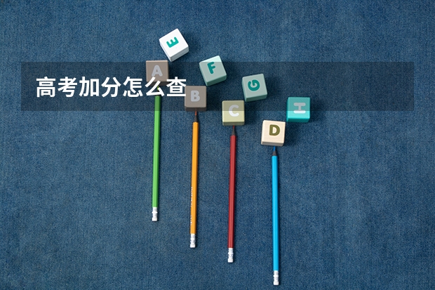 高考加分怎么查
