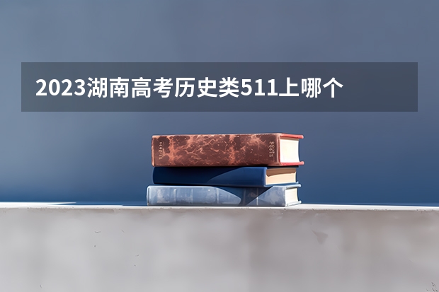 2023湖南高考历史类511上哪个大学合适