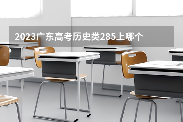 2023广东高考历史类285上哪个大学合适