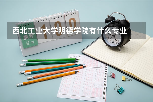 西北工业大学明德学院有什么专业