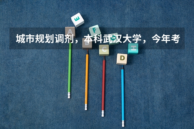城市规划调剂,本科武汉大学,今年考同济大学313分,能调剂到哪些学校?