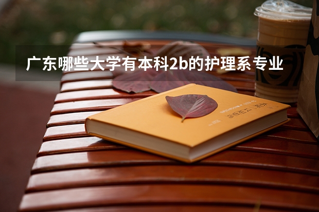 广东哪些大学有本科2b的护理系专业