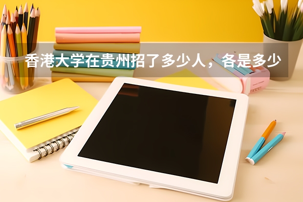 香港大学在贵州招了多少人，各是多少分？