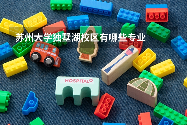 苏州大学独墅湖校区有哪些专业