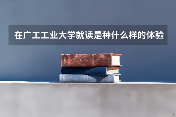 在广工工业大学就读是种什么样的体验？