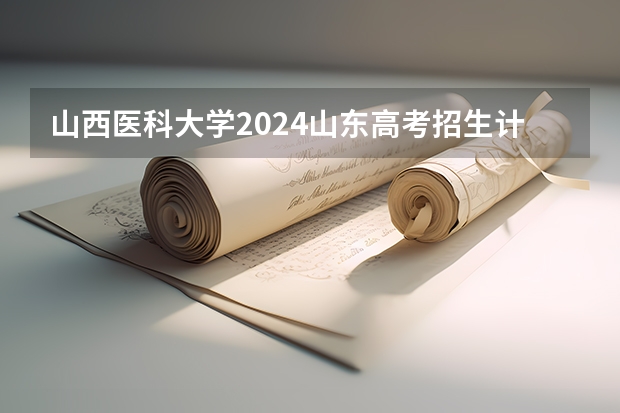 山西医科大学2024山东高考招生计划 招多少人