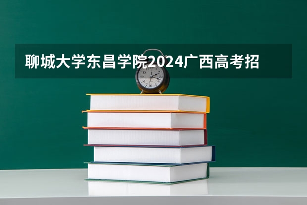 聊城大学东昌学院2024广西高考招生计划 招多少人
