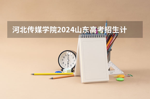 河北传媒学院2024山东高考招生计划 招多少人