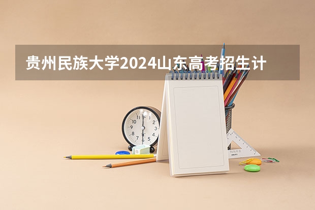 贵州民族大学2024山东高考招生计划 招多少人
