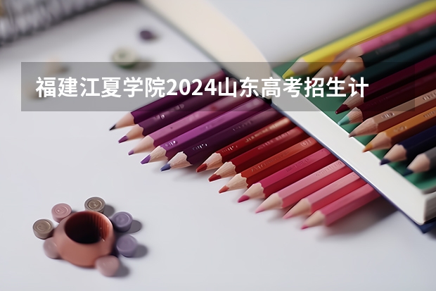 福建江夏学院2024山东高考招生计划 招多少人