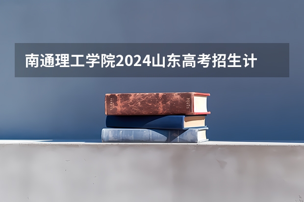 南通理工学院2024山东高考招生计划 招多少人