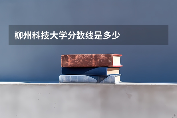 柳州科技大学分数线是多少