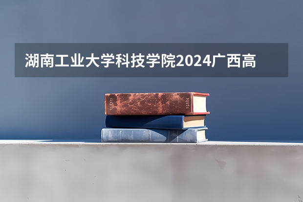 湖南工业大学科技学院2024广西高考招生计划 招多少人