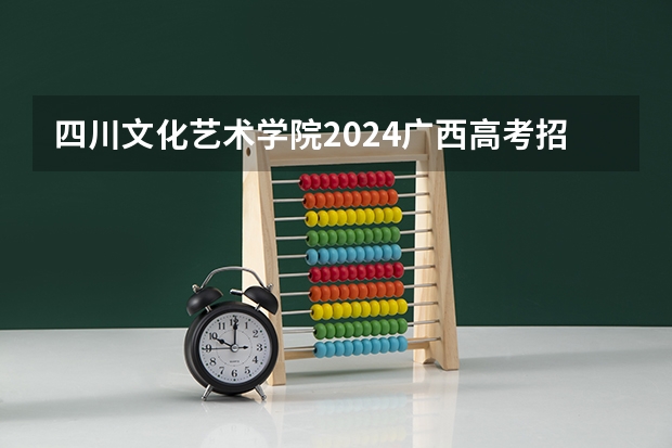 四川文化艺术学院2024广西高考招生计划 招多少人