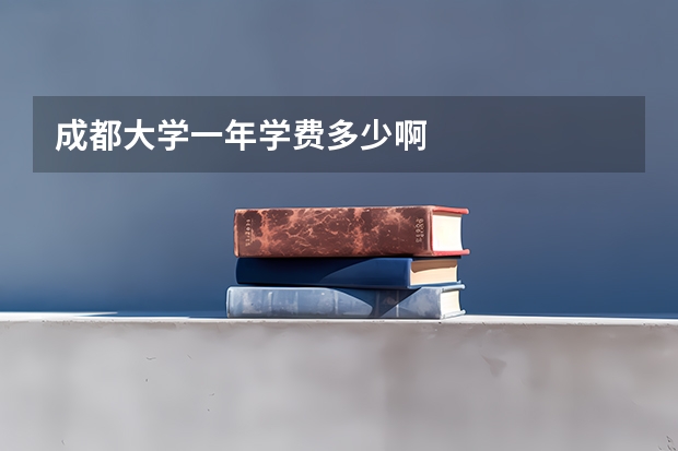 成都大学一年学费多少啊