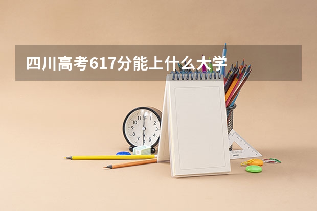 四川高考617分能上什么大学