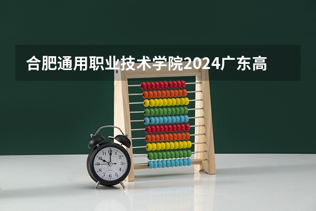合肥通用职业技术学院2024广东高考招生计划 招多少人