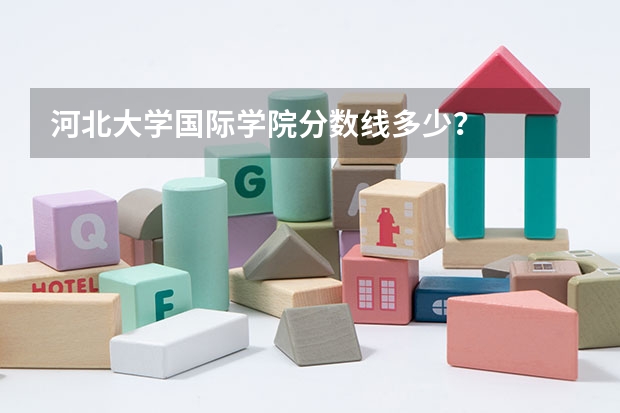 河北大学国际学院分数线多少？