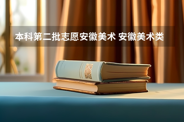 本科第二批志愿安徽美术 安徽美术类二批征集志愿可以填几个？