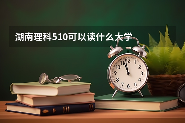 湖南理科510可以读什么大学