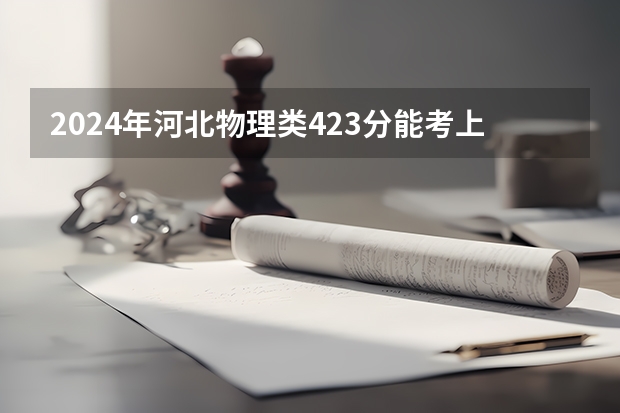 2024年河北物理类423分能考上什么大学?