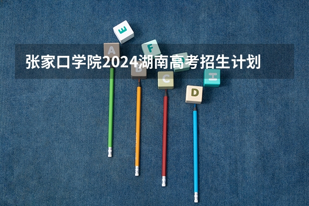 张家口学院2024湖南高考招生计划 招多少人